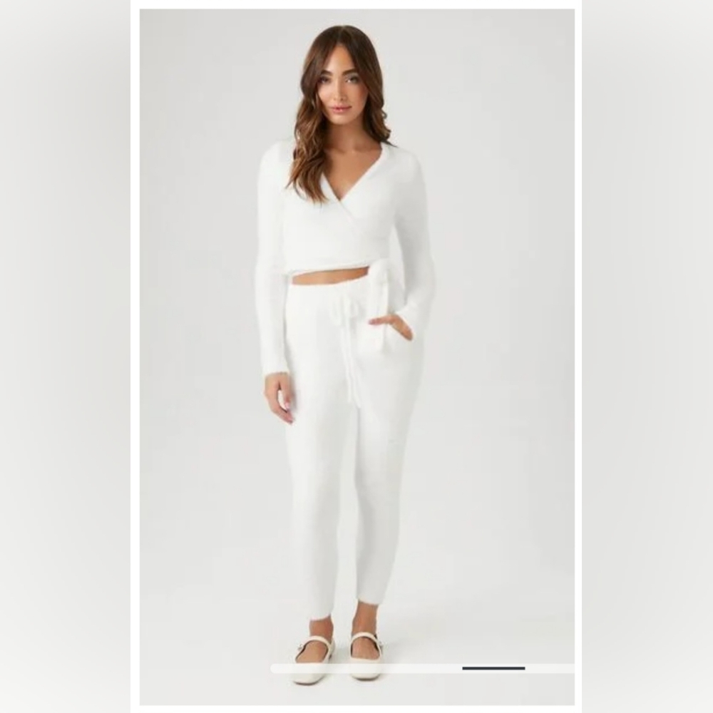 Cropped Sweater-Knot Wrap Top, Forever 21